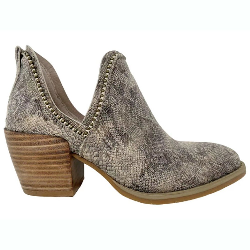 🆕 Very G Cream Marlene 2 Python Print Ankle Boots. 10. Like New!🔥 - Picture 7 of 10